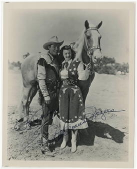 Roy Rogers And Dale Evans Dual Signed 8x10 Photo (PSA/DNA)